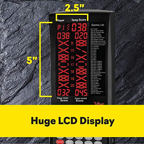 Viper Vault Deluxe Dartboard Cabinet with Integrated Pro Score ,Mahogony Finish Viper