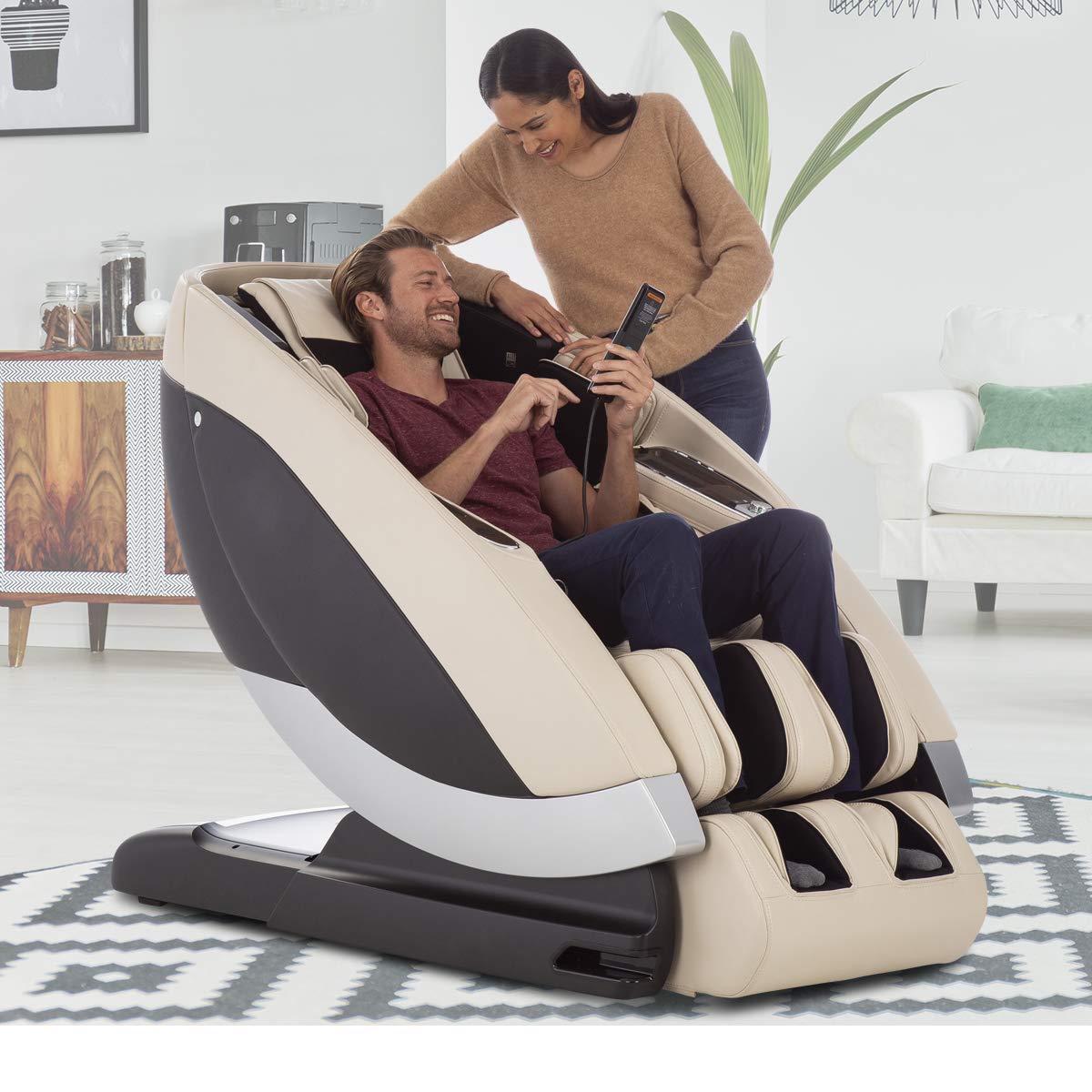 Human Touch Super Novo Zero Gravity Massage Chair - Virtual Therapist w/ Alexa, Cloud Touch Acupressure - 3D & 4D Full Body Massage, Stretch & Deep Tissue for Recovery - 38 Wellness Programs, Black Human Touch