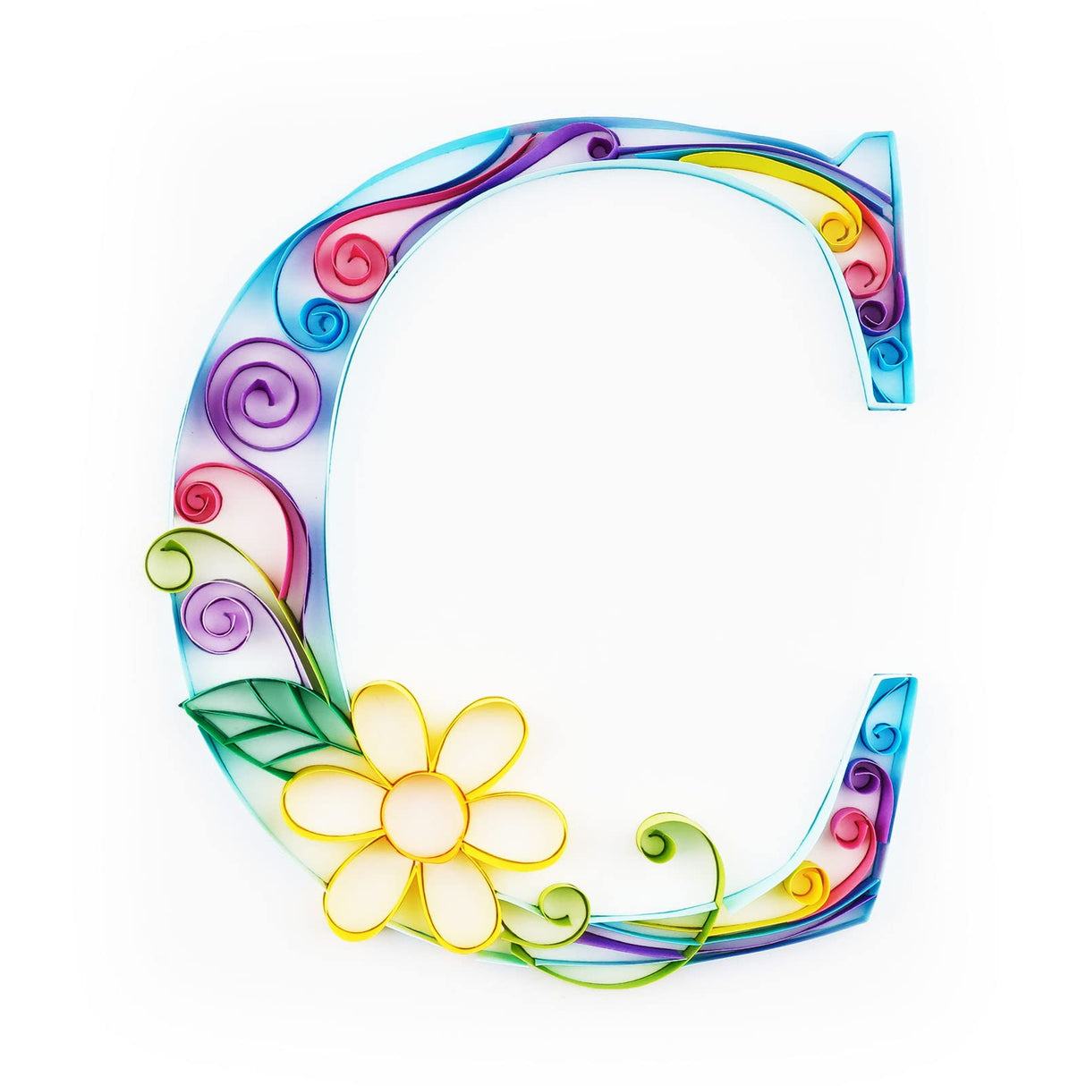 Uniquilling Quilling Paper Quilling Kit for Adults Beginner, 8 * 10-inch Letters, Exquisite DIY Paper Filigree Painting Kits Quilling Tools, Home Room Wall Art Decor Best Gifts(Basic) Uniquilling