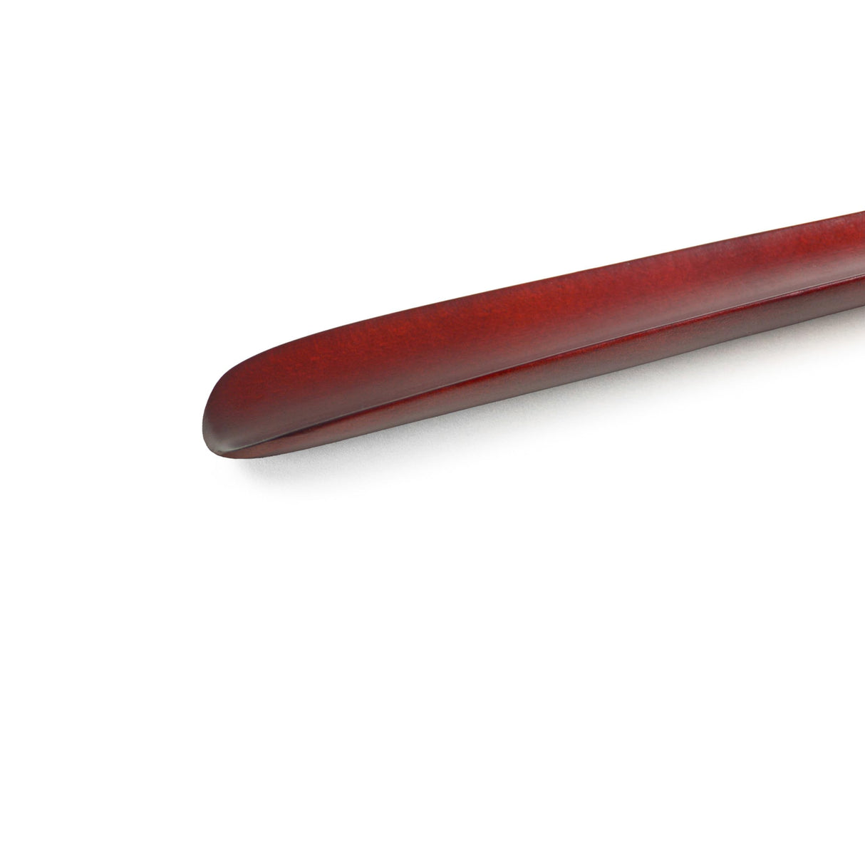 Brosisincorp Wooden Shoe Horn Long Handle For Seniors 23.6" Easy Wear Helper Shoehorns Women Kids Baby Elderly Hanging Rings Red Beech Wood Brosisincorp