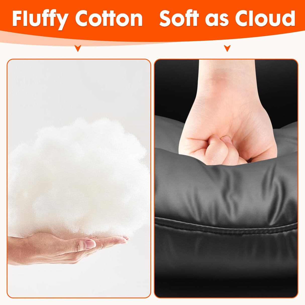 Drafting Chair Tall Office Chair Comfortable - Super Soft Seat Cushion and Larger Size, Standing Desk Chair Adjustable Height, Office Drafting Chairs with Adjustable Footrest Ring, 400LBs, Black YEEZEE