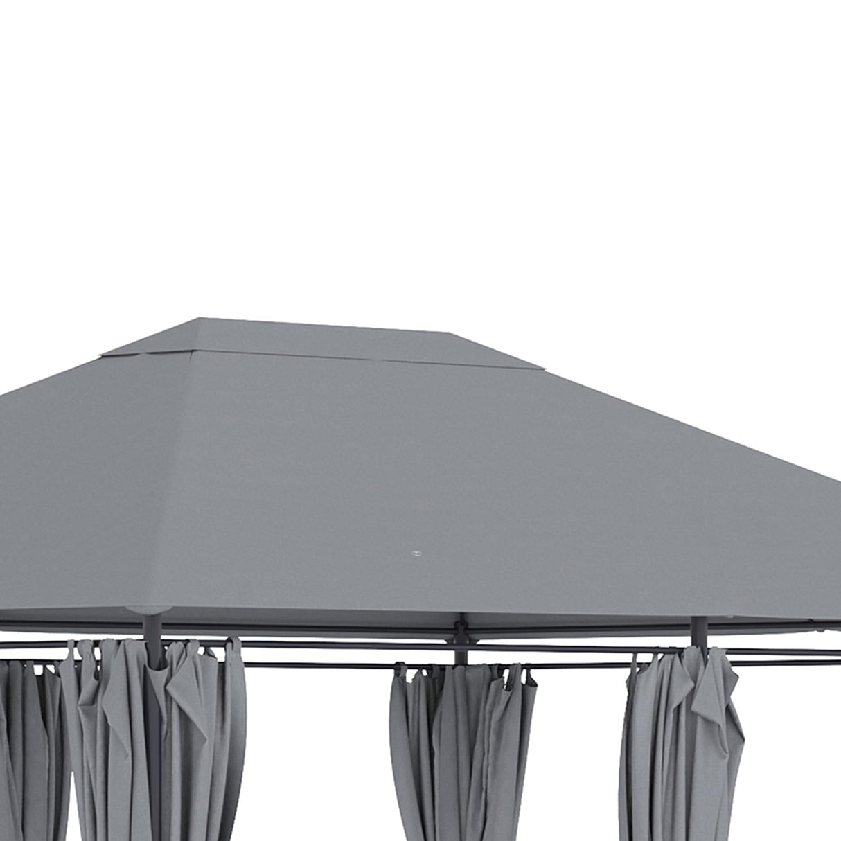 Outsunny 10' x 13' Outdoor Patio Gazebo, Canopy Shelter with 6 Removable Sidewalls & Steel Frame for Garden, Lawn, Backyard & Deck, Gray Outsunny