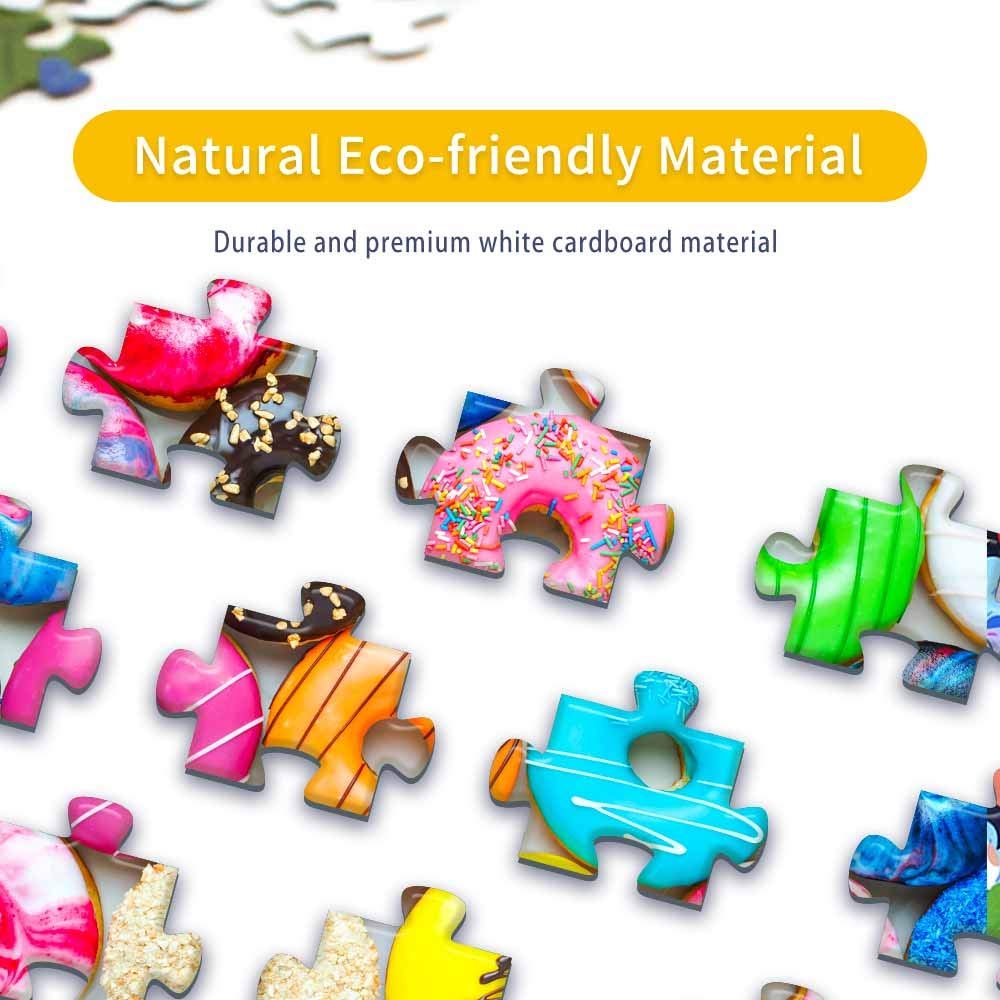 500 Pieces Jigsaw Puzzles Donuts for Adults and Teens and Kids Family Happy Gift Idea New fishwisdom