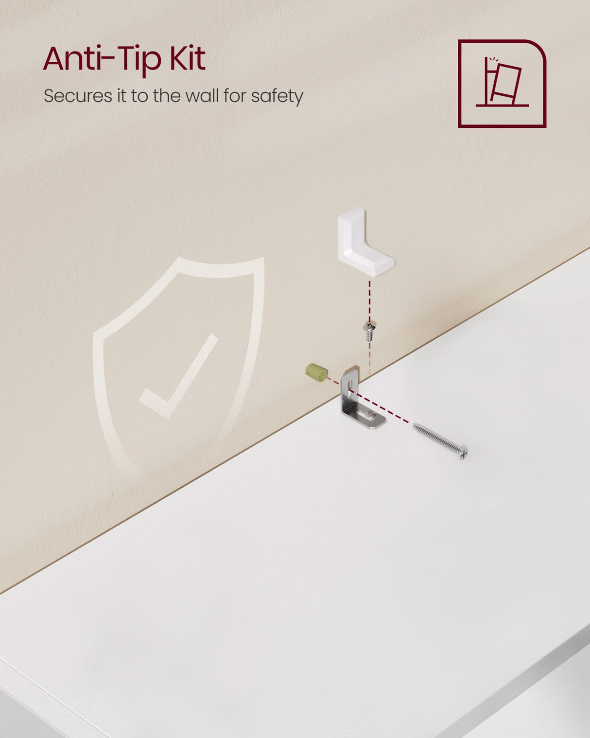 VASAGLE Custos Collection - Bookshelf, 3-Tier Bookcase, Book Shelf, Open Storage Shelf, 9.4 x 31.5 x 32 Inches, for Living Room, Home Office, Dinning Room, Cloud White ULBC173T14 VASAGLE