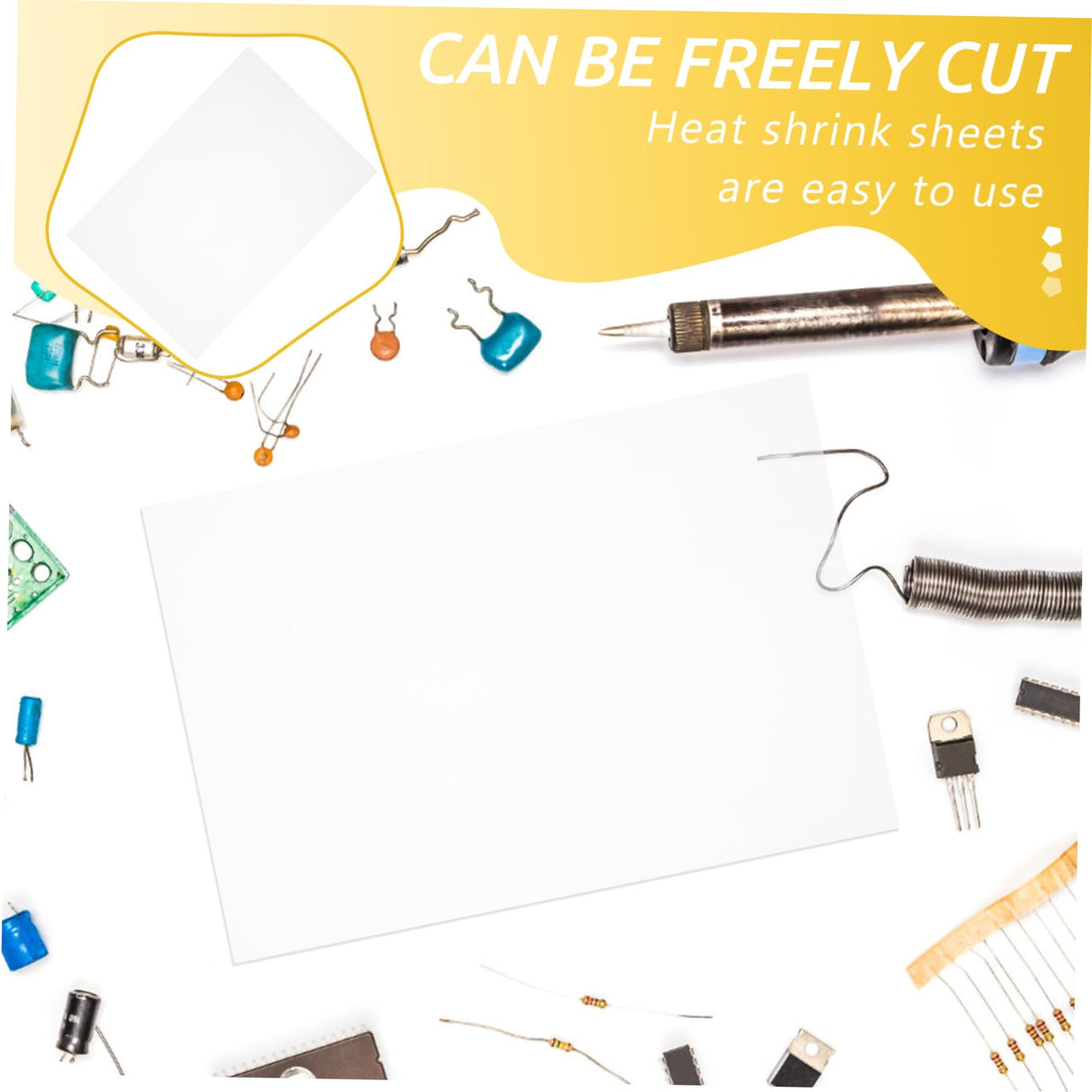 PRETYZOOM 10pcs Sheets Shrink Film Shrinking Craft Making Key Maker Art Jewelry for Shrinkable Wrapping Heat Shrink Heat Shrink Material Heat Shrink Materials Bops Transparent PRETYZOOM