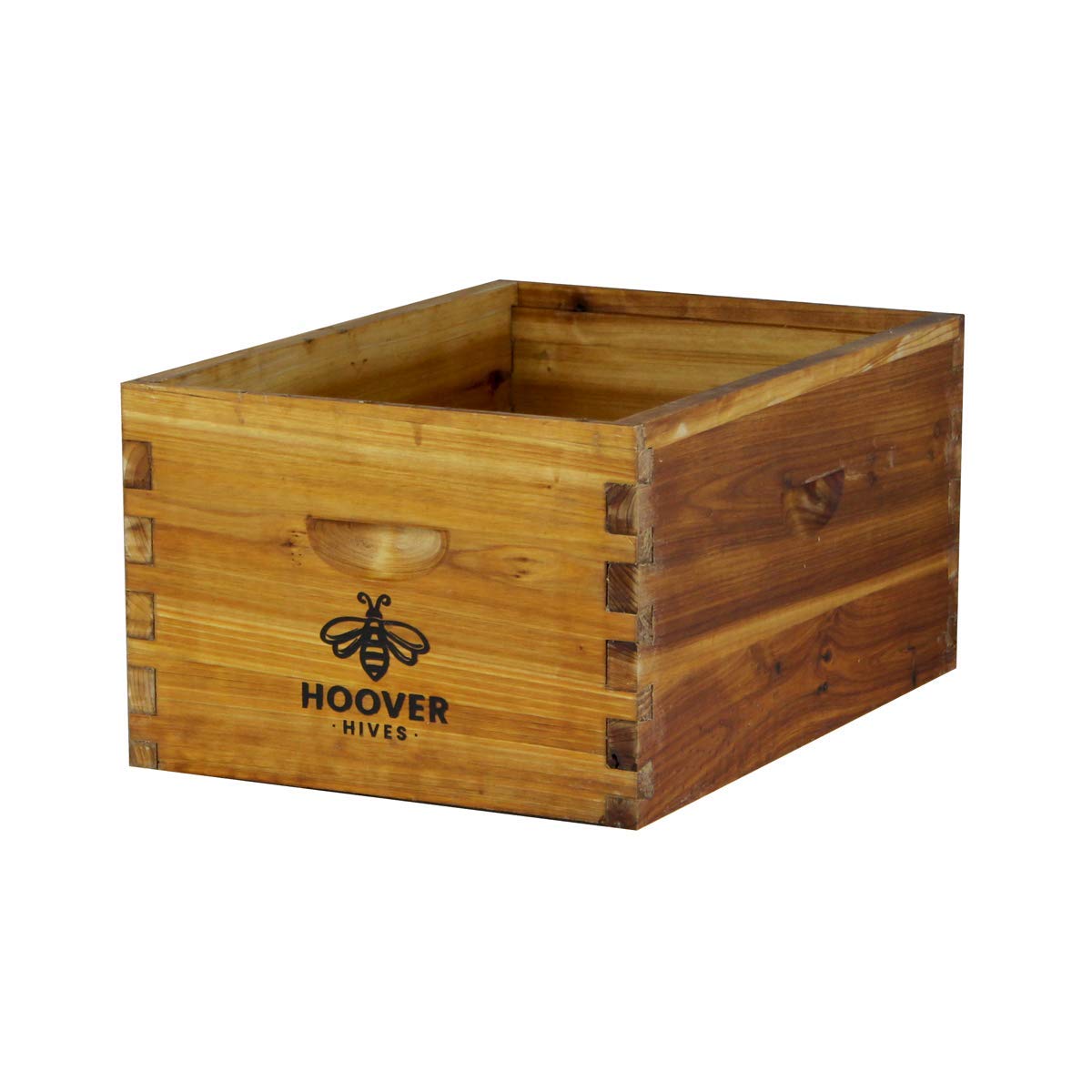 Hoover Hives 8 Frame Deep Brood Box for a Honey Bee Hive Starter Kit - an Essential Beehive Part for Beekeeping Supplies (Unassembled) Hoover Hives