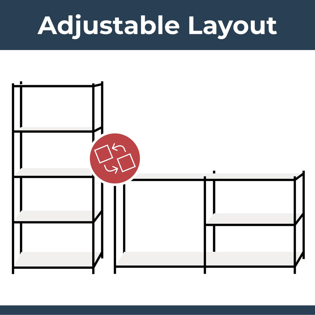 Garage Shelving Units: 71" H x 47" L x 24" W - 1 Bay - Grey - 5 Tier Unit | 400LB Load Weight Per Tier (2000LB Per Unit) | Home, Office, Garage or Business Use | 5 Year Warranty G-Rack