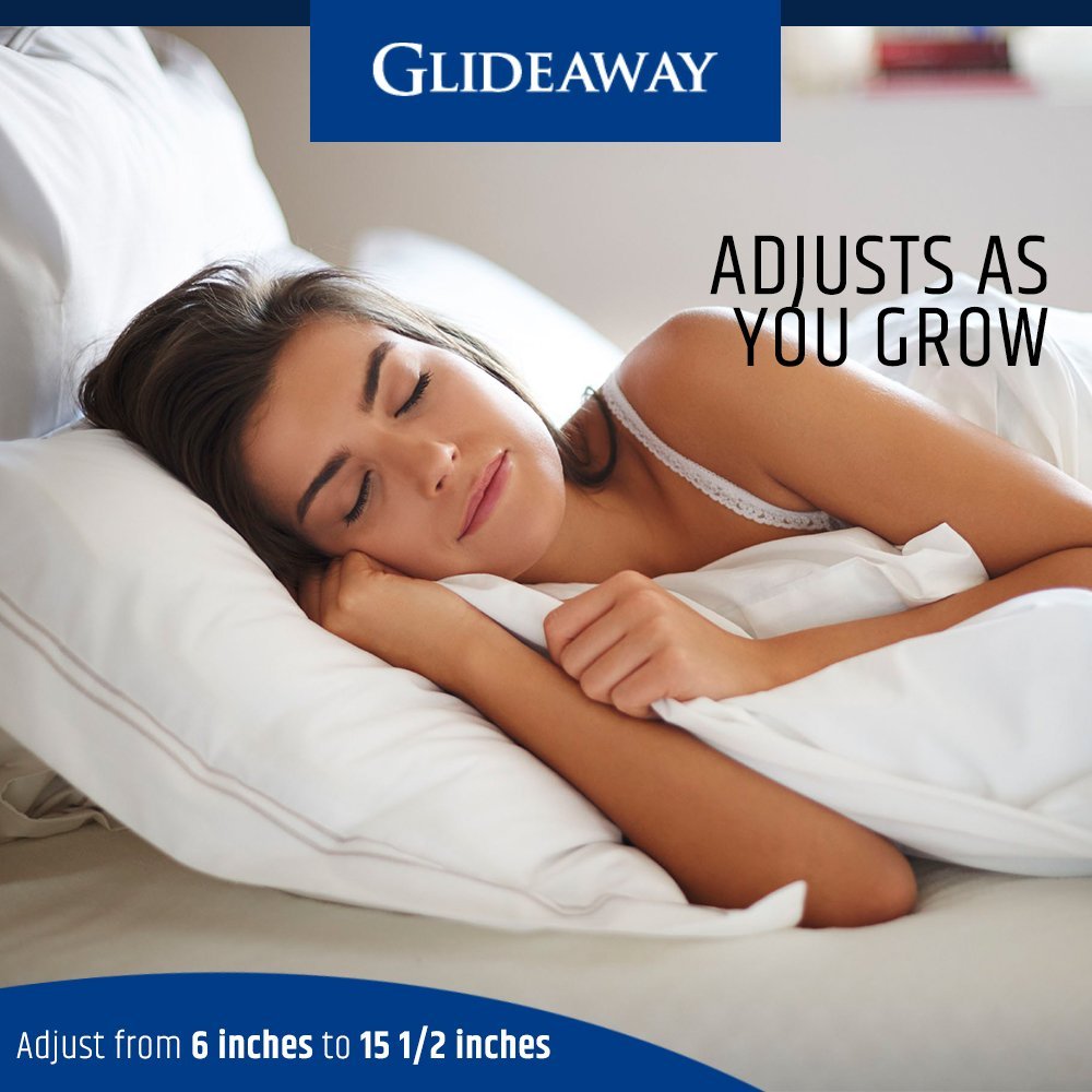 Glideaway X-Support Bed Frame Support System, GS-3 XS Model - 3 Cross Rails and 3 Legs - Strong Center Support Base for Full, Queen and King Mattress, Box Springs, and Bed Foundations Glideaway