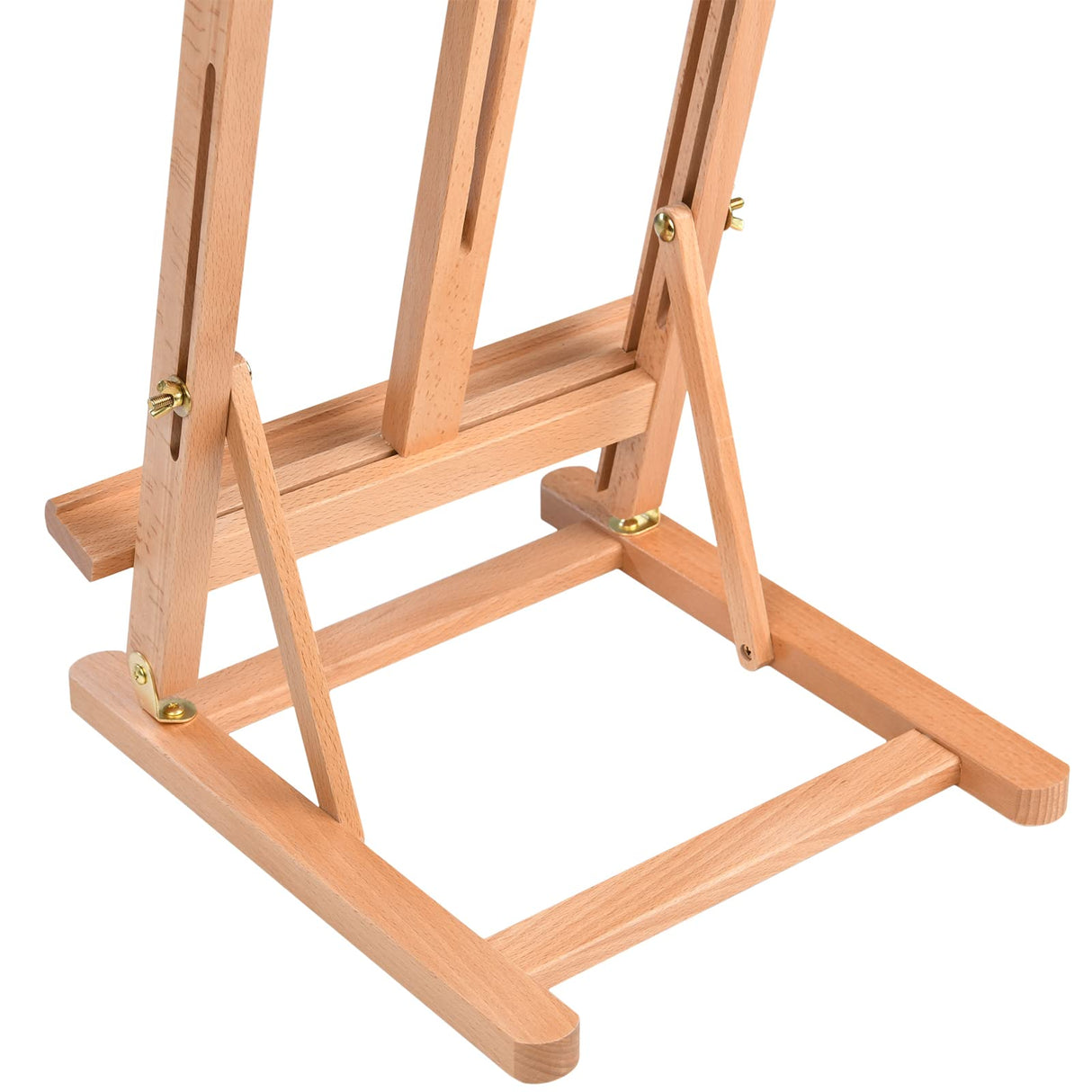 MEEDEN Large Wooden Tabletop H-Frame Easel, 38'' High, Solid Beech Wood Table Easel for Painting Canvas 25'' Max, Studio Desktop Art Easel Stand for Painting & Displaying,for Artists & Beginners MEEDEN