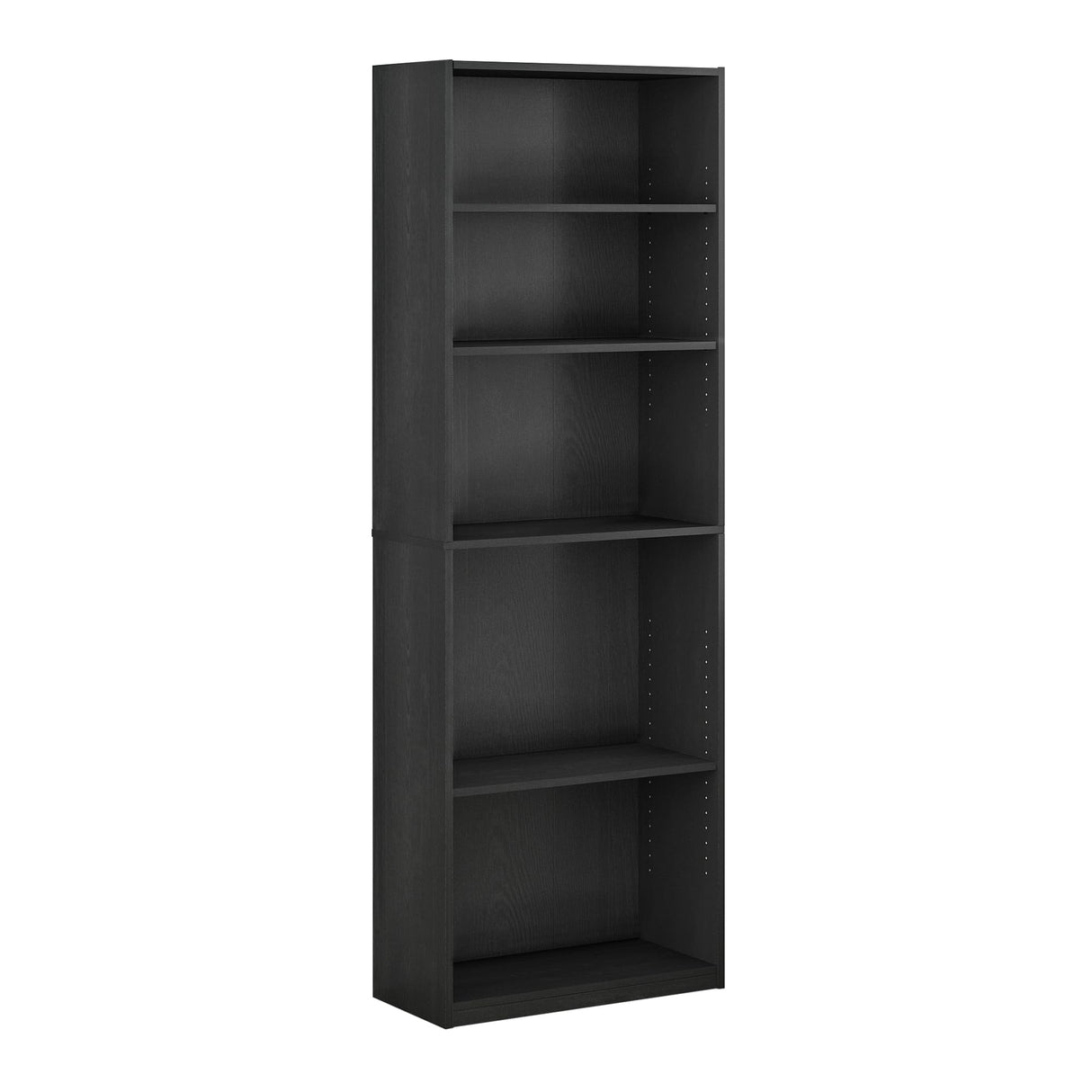 FURINNO JAYA Simply Home 5-Shelf Bookcase, 5-Tier, Black Furinno