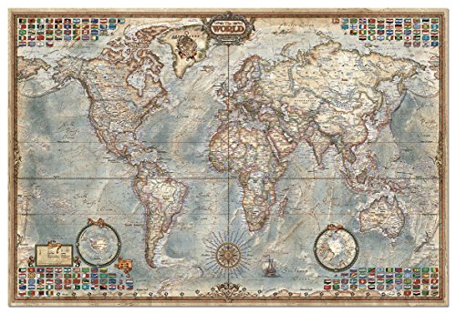 4,000 Piece Puzzle - The World Map Educa