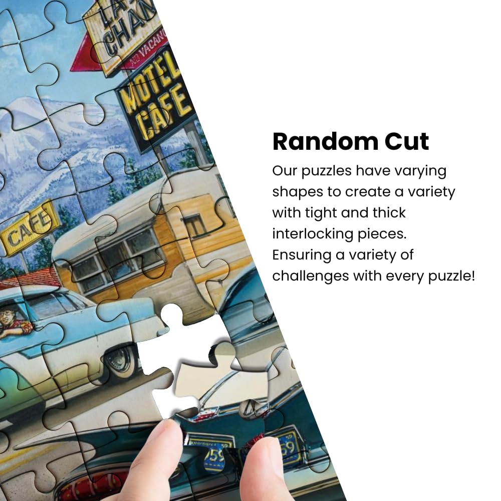 MasterPieces - 1000 Piece Jigsaw Puzzle, Route 66 Gamblin’ Man, Fun for Adults, Family, Kids, 19.25" x 26.75" Masterpieces