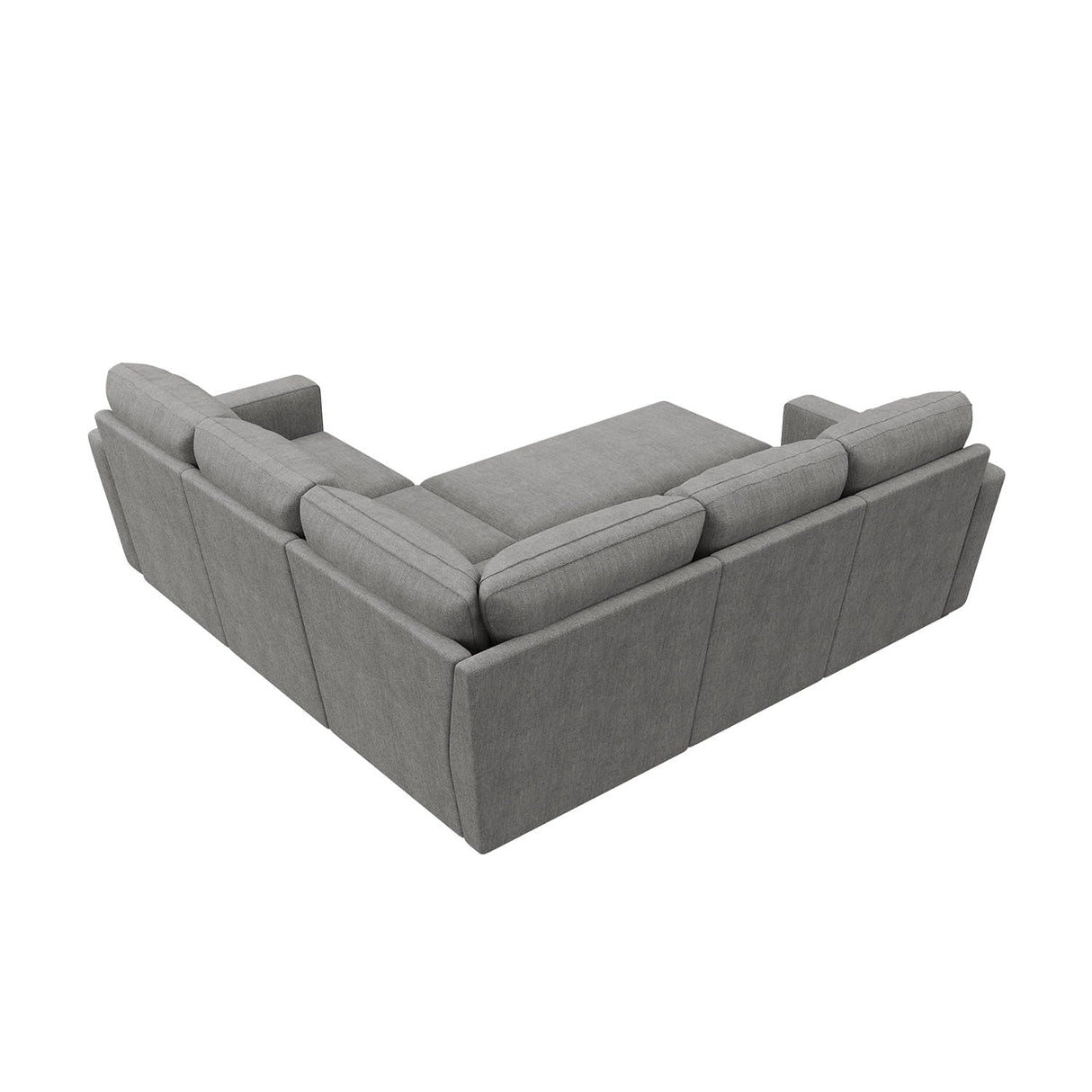 HONBAY Modular Sectional Sleeper Sofa with Pull Out Bed, Chenille L Shaped Couch with Storage Seats, Convertible Sectional Couches for Living Room, Warm Grey HONBAY