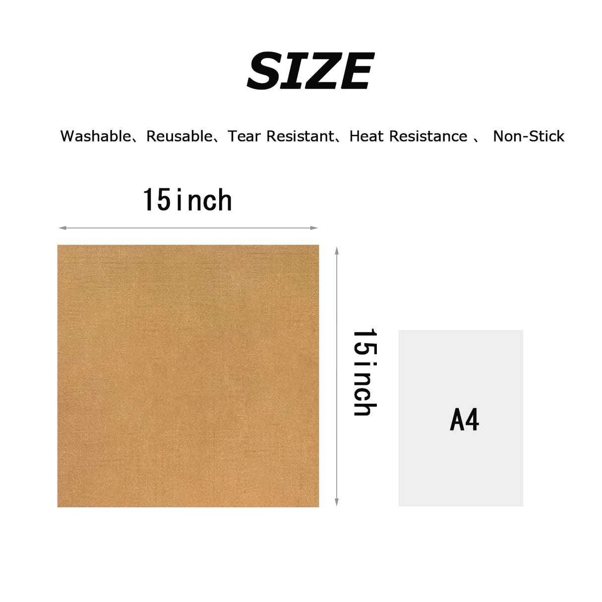 YTFGGY 3 Pack Teflon Sheets for Heat Press 15x15 and 3 Rolls Heat Transfer Tape 10mm Non Stick Transfer Sheet Heat Press Tape Set for Sublimation PTFE Teflon Sheet Heat Resistant YTFGGY