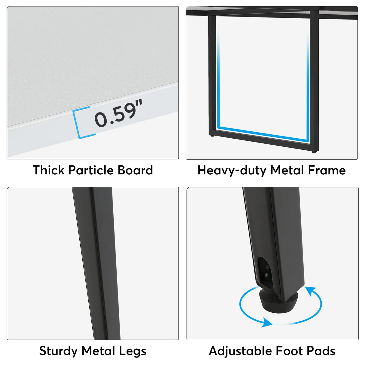 Tribesigns 8FT Conference Table, 94.48L x 47.24W x 29.52H Inches Large Boat Shaped Meeting Seminar Table with Cable Grommets, Modern Conference Room Table for Office Tribesigns