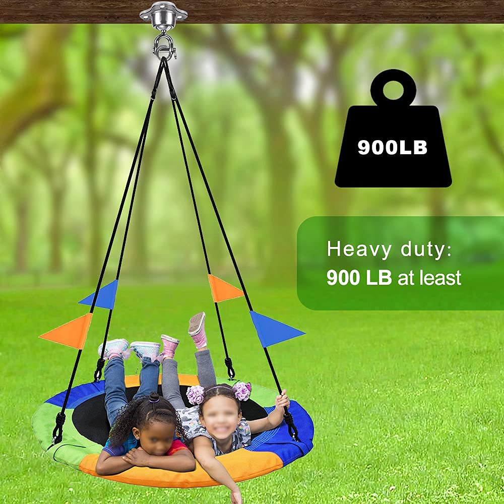 SELEWARE Heavy Bag Hanger Punching Bag Heavy Bag Ceiling Mount Hanger Silent Ball Swivel for Boxing Muay Thai Training Speed Bag, Heavy Duty Swing Hanger Swivel Hook for Tire Net Swing Hardware SELEWARE