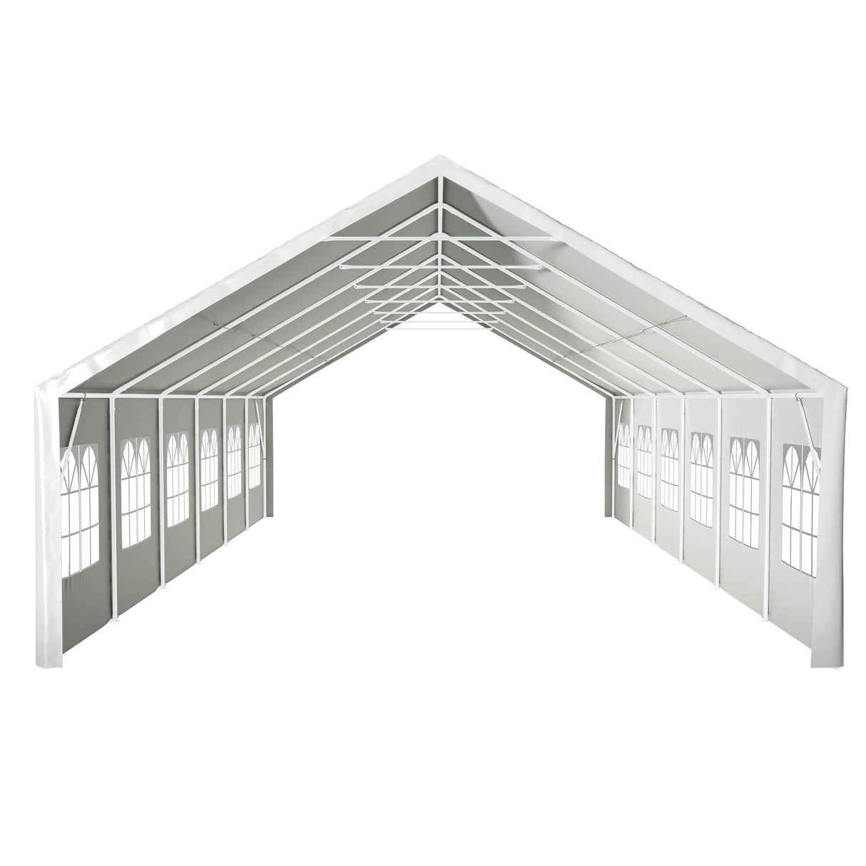 20'x40' Party Tent - Heavy Duty Upgraded Galvanized Frame, Outdoor Wedding Gazebo Shelter Canopy, Removable Sidewalls, Double Doors, and 3 Carry Bags for Parties, Weddings, and Outdoor Events Mulinsonfly