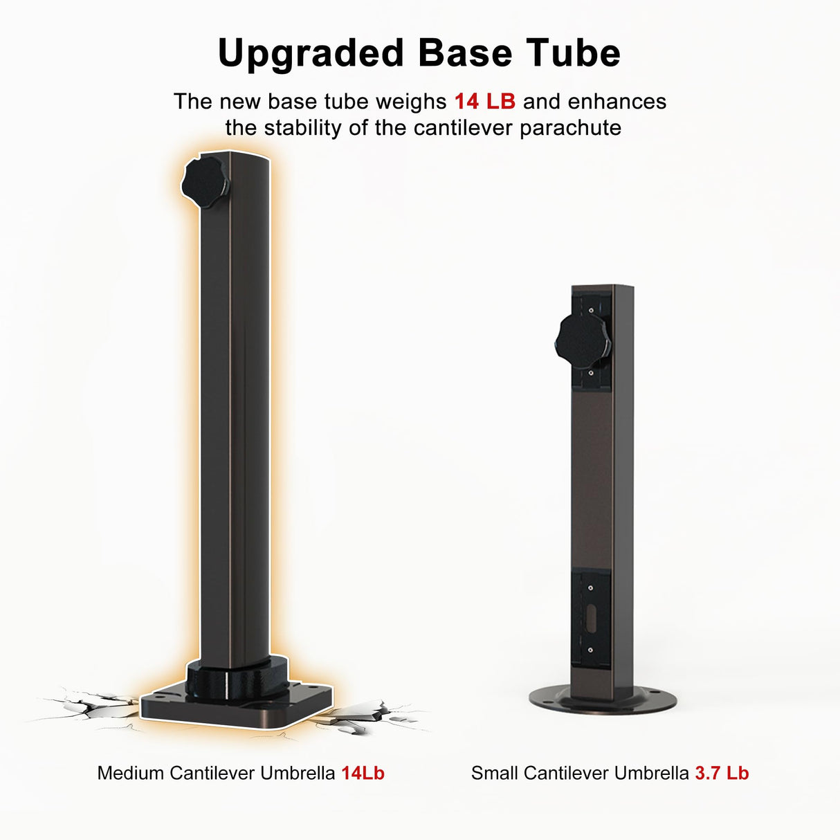 PURPLE LEAF 10' X 13' Patio Umbrella Outdoor Rectangle Umbrella Large Cantilever Umbrella Windproof Offset Umbrella Heavy Duty Sun Umbrella for Garden Deck Pool Patio, Beige PURPLE LEAF