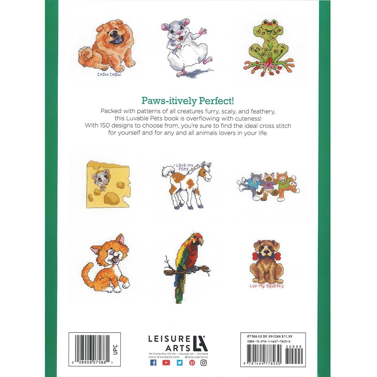 Leisure Arts Cross Stitch Luvable Pets Cross Stitch Book, Patterns, Books, Pattern Book, Design Books, Design Books LEISURE ARTS