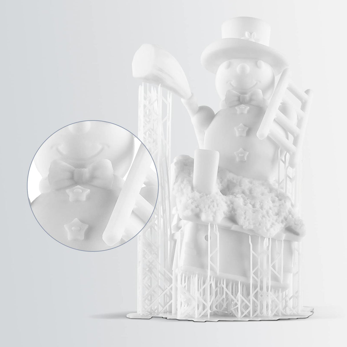 ANYCUBIC Upgraded Standard 3D Printer Resin, 405nm SLA Fast UV-Curing Resin, High Precision & Rapid Photopolymer for 8K Capable LCD/DLP/SLA 3D Printing (White, 1000g) ANYCUBIC