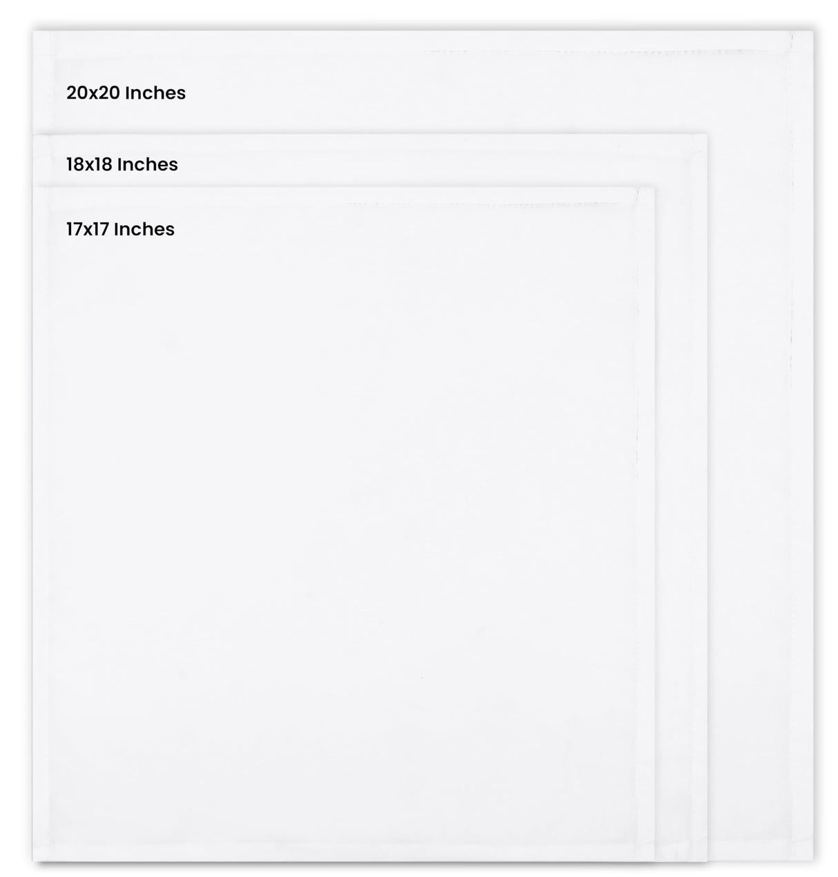 Utopia Home White Cloth Napkins (12 Pack, 20x20 Inches), Ideal Dinner Napkins for Party, Wedding and Lunch/Dinner Utopia Home