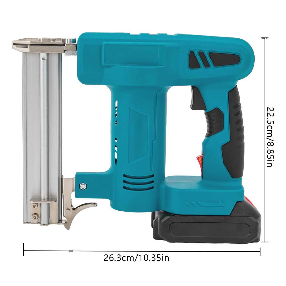 2-in-1 Nail Gun, Nail Gun with 20V 1.5Ah Battery & Charger, Electric Nail Gun with 1000Pcs Staples and Nails, for Home Improvement & Woodworking (Blue) TFCFL