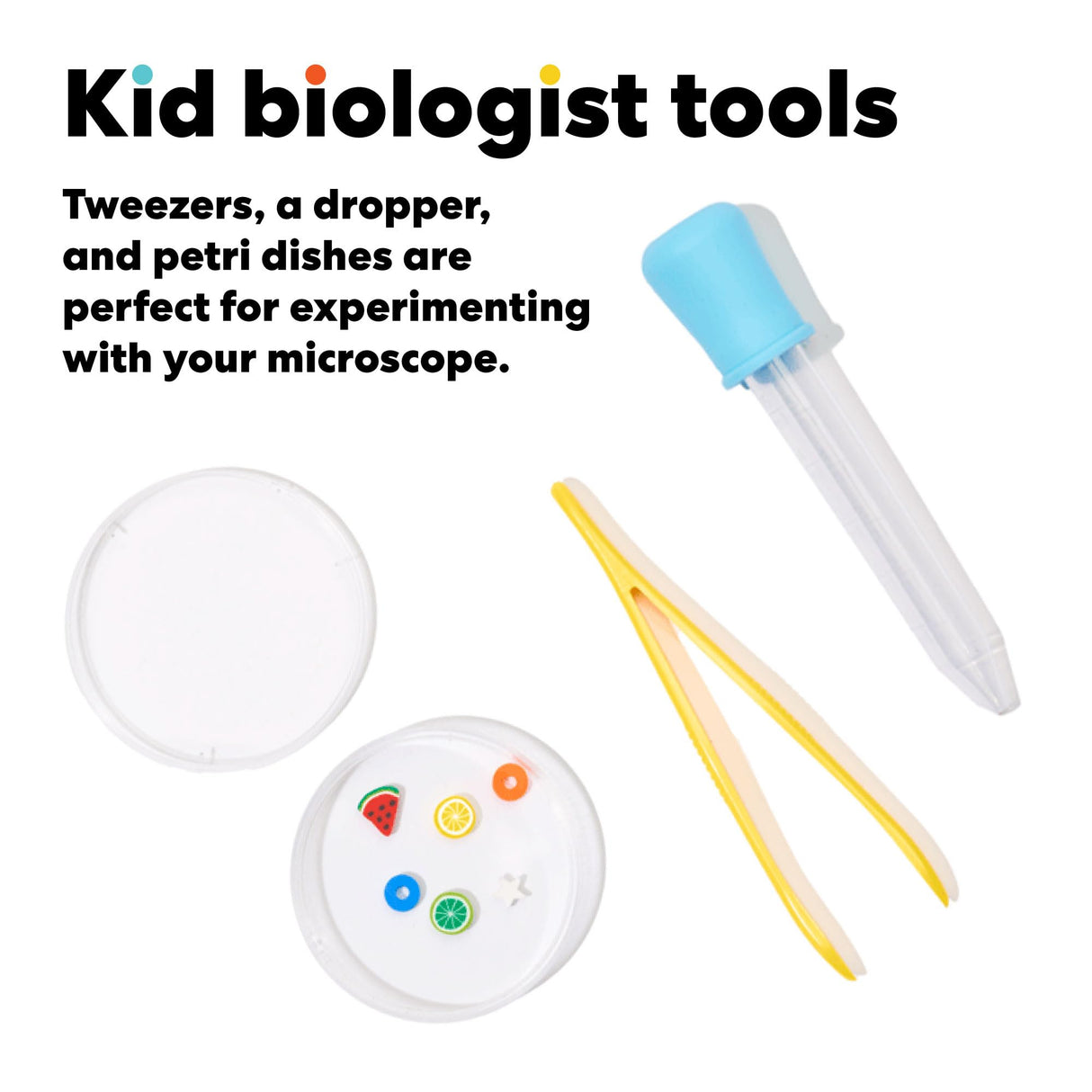 KiwiCo Kids Microscope Kit for Ages 5-8 Years Old | 100X-1200X Magnification, Easy Zoom Lens, LED Light | Science Experiment Set with Kid Biology Tools | STEM Educational Toy for Boys & Girls, 1 Pack KiwiCo