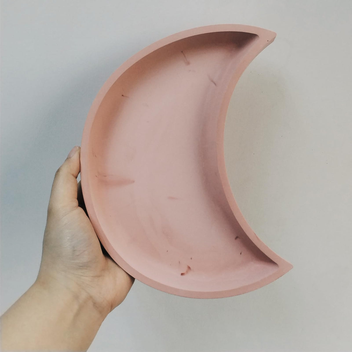 Wehous Large Moon Tray Mold for Resin Concrete, Moon Silicone Mold, Crescent Storage Tray Container Epoxy Resin Casting Mold, Home Ornament Mold for Jewelry Holder Candle Holder Vanity Tray Dish Wehous