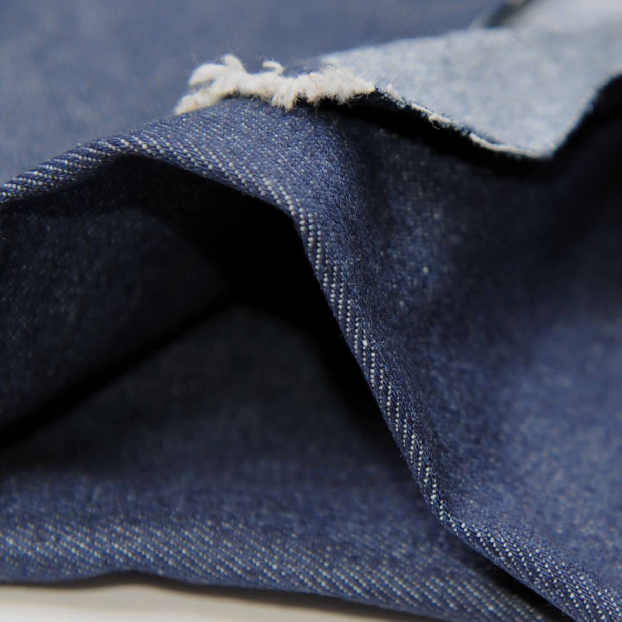 Denim 9 OZ.Indigo Washed of Deep Col 100% Cotton Fabric 62' ' Wide by The Yard(Deep-Indigo), Light-indigo WoodArtSupply