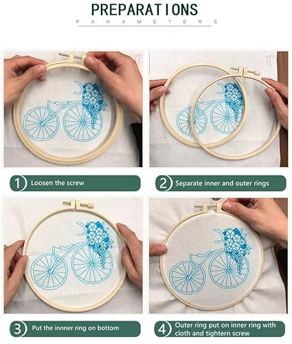 Dragonfly and Wild Flowers Stamped Cross Stitch Kits for Beginners Easy with Hoop 11CT Needlepoint Embroidery DIY Counted Cross Stitch Kits Art Craft Wall Decor 35x35cm(2)