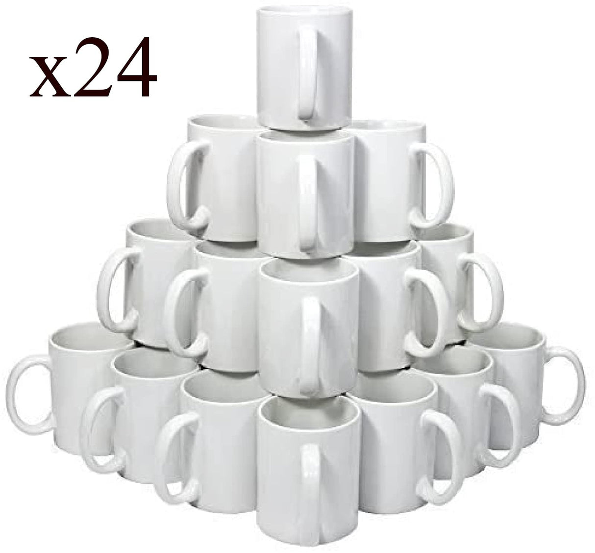 Lustracoat 15 oz. ’’El Grande’’ Stoneware Sublimation Mug, 1 Case of 24 Mugs Lustracoat