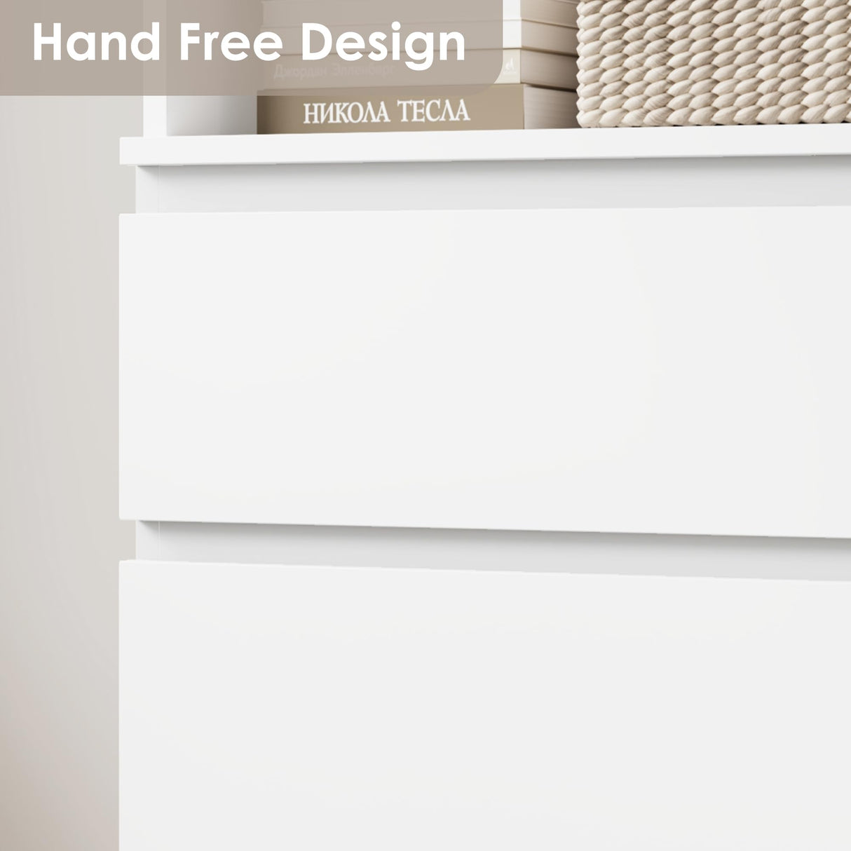 GarveeHome 70 Inches Bookcase with Drawers, Tall Bookshelf Farmhouse Bookcases Wooden Deep Bookshelves Storage Cabinet Organizer for Living Room, Study, Kitchen, Home Office GarveeHome