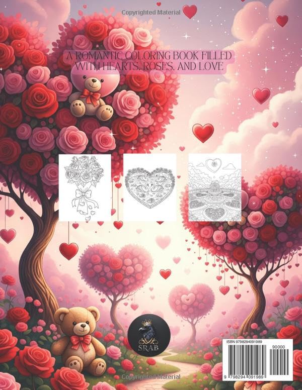 I LOVE YOU: A Romantic Coloring Book Filled with Hearts, Roses, and Love Majosta