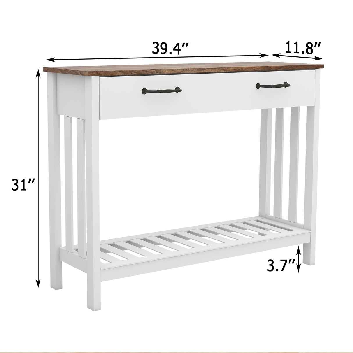 TaoHFE Farmhouse Narrow Console Table Modern Wooden,Living Room Tables Narrow Side Tables for Entryway,Entry Table with Storage Hallway SideTable with Drawers TaoHFE