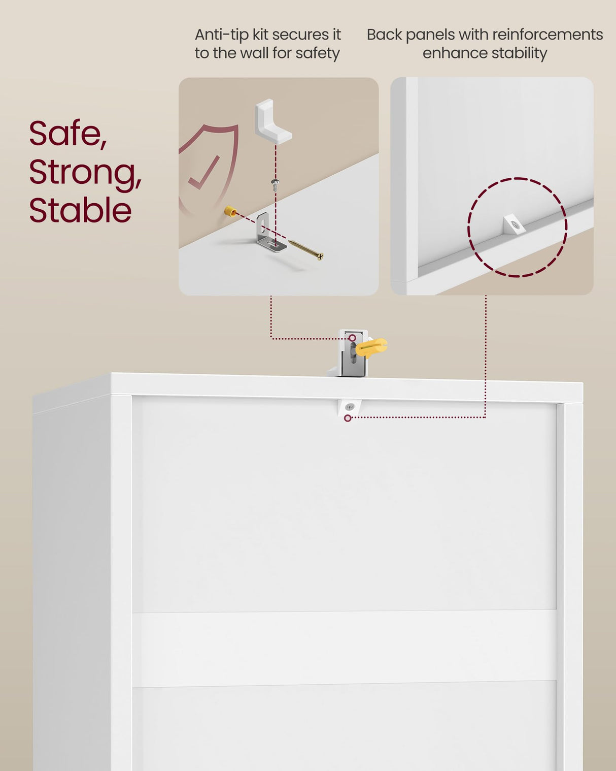 VASAGLE Custos Collection - Bookshelf, 4-Tier Bookcase, Book Shelf, Open Storage Shelf, 9.4 x 11.8 x 41.7 Inches, for Living Room, Home Office, Dining Room, Cloud White ULBC434W01