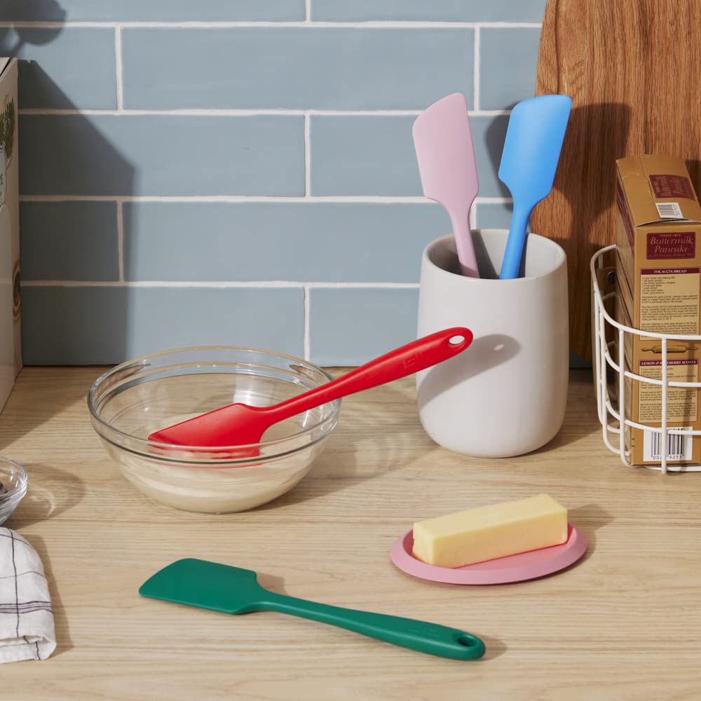 GIR: Get It Right Premium Silicone Spatula - Non-Stick Heat Resistant Kitchen Spatula - Perfect for Baking, Cooking, Scraping, and Mixing - Ultimate - 11 IN, Red GIR