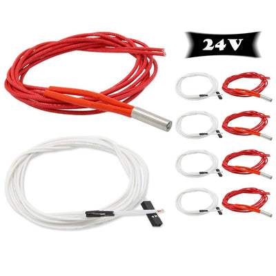 ENOMAKER 24V 40W 620 Ceramic Cartridge Heater and NTC Thermistor 100K 3950 for 3D Printer Creality Ender 3 (Pack of 10pcs)