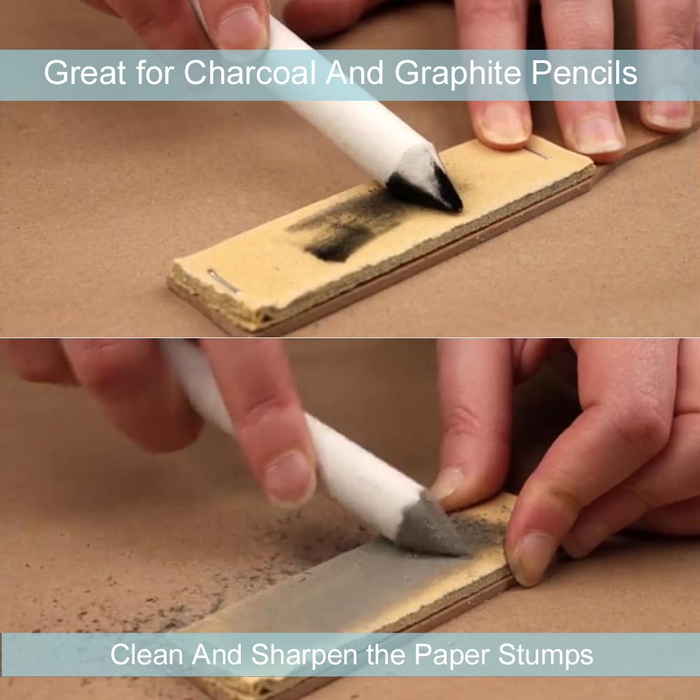 Jeimier 12 Pcs Blending Stumps for Drawing, Tortillions Blending Sticks for Beginner Drawing, Art Blenders, Blending Tools Paper Stumps for Shading Completed, Blending Pencil for Sketching, Softness Jeimier