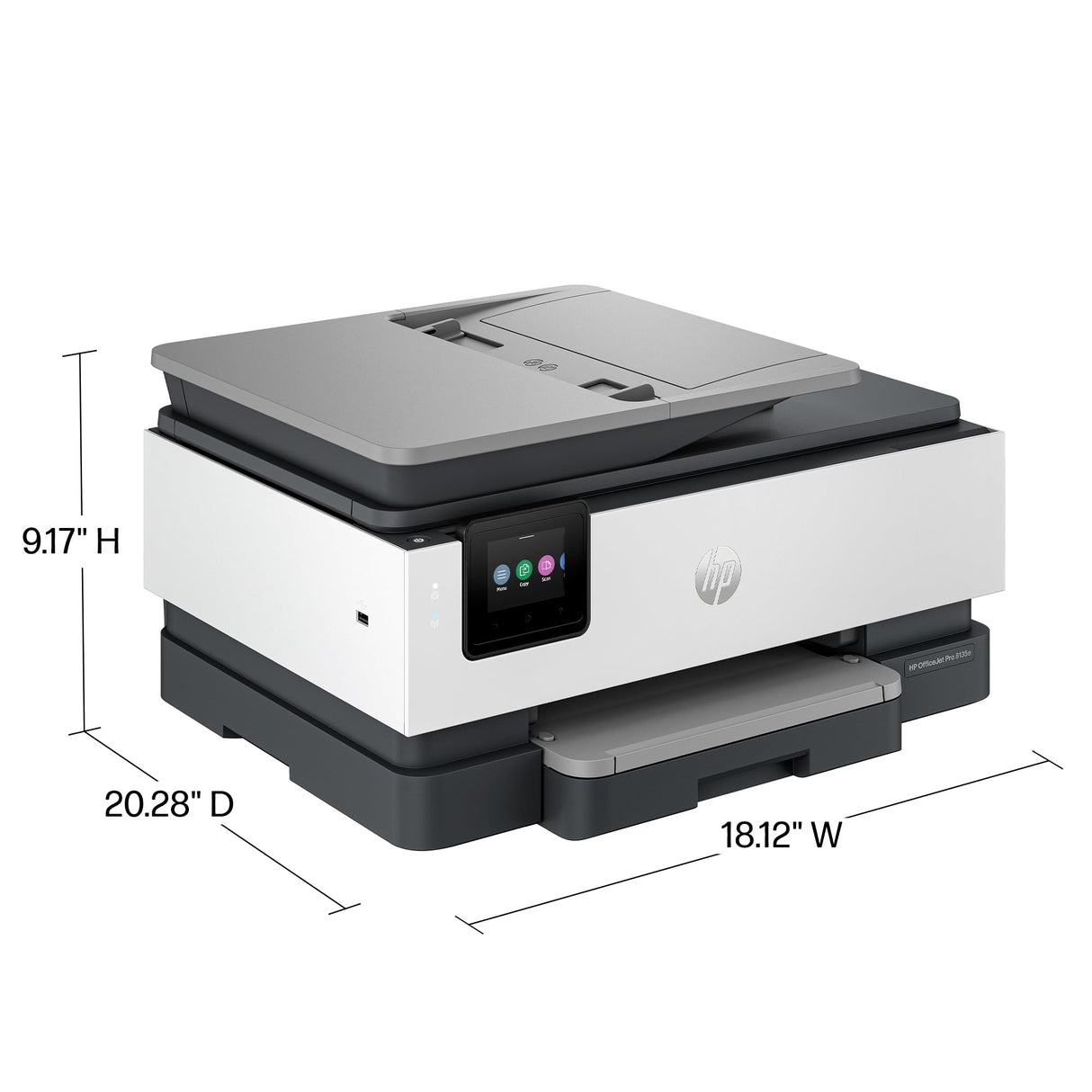HP OfficeJet Pro 8135e Wireless All-in-One Color Inkjet Printer, Print, Scan, Copy, Fax, ADF, Duplex Printing, Best-for-Home Office, 3 Months of Instant Ink Included (40Q35A) HP