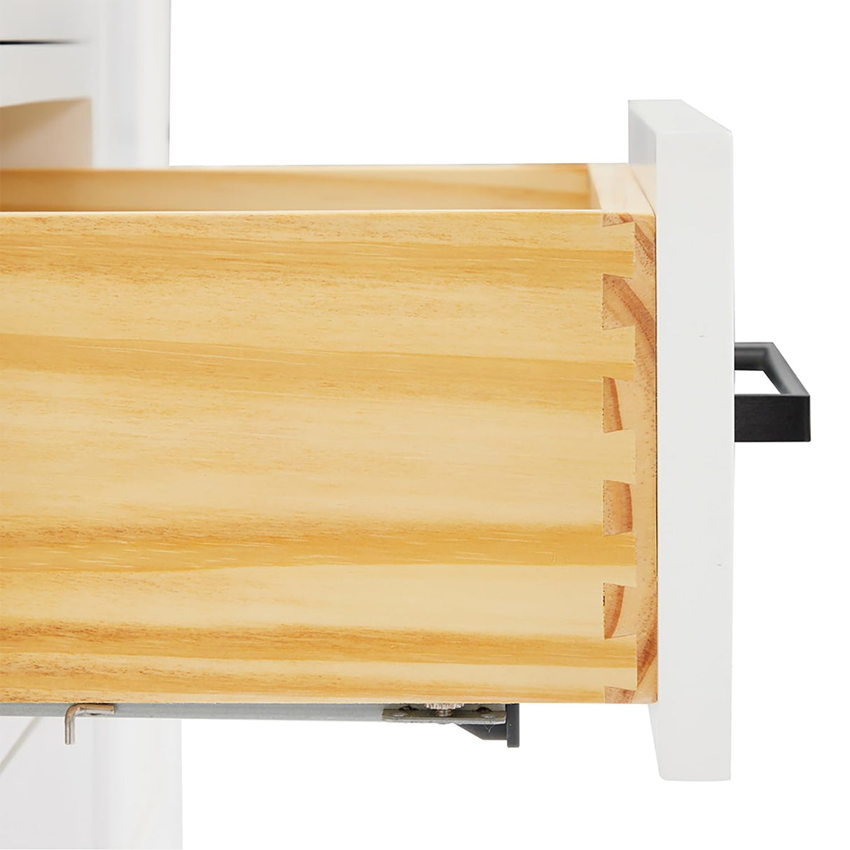 ARIEL Hepburn 72" White Double Vanity, 1.5" Edge Carrara Quartz Countertop & Splash, Rectangular Sinks, 4 Soft Closing Doors, 6 Full Extension Dovetail Drawers, Toe Kick, Matte Black ARIEL