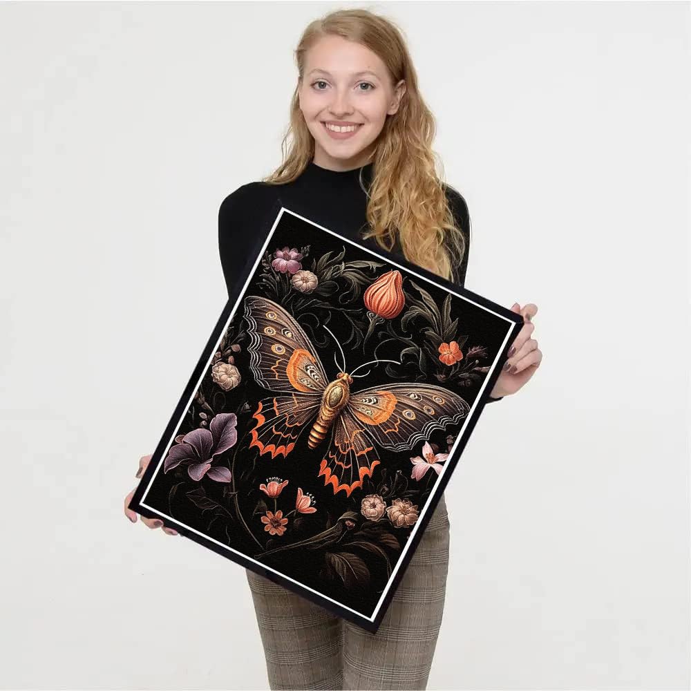 4 Pack Diamond Art Kits for Adults Beginners,Dragonflies, Butterflies, Moths, Bees Full Round Drill DIY Diamond Painting Kits,Paint by Diamonds Dot Gem Art Crystal Easy,Home Wall Decor 12x16Inch Tiwabb