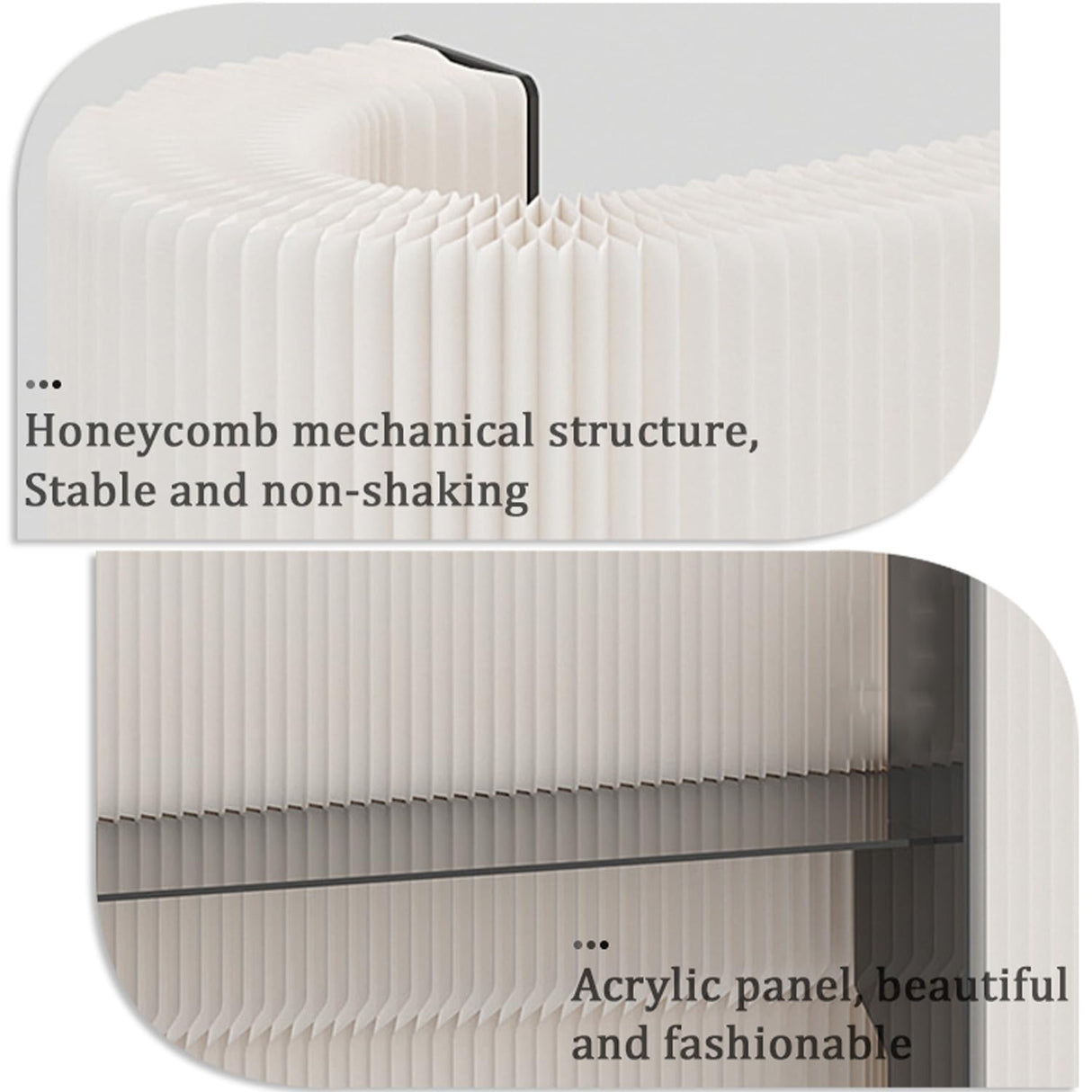 Modern Reception Desk Counter Foldable Exhibition Reception Counter with 2 Shelves, Multi-Functional Commercial Reception Desk for Lobby Hotel Bar WoodArtSupply