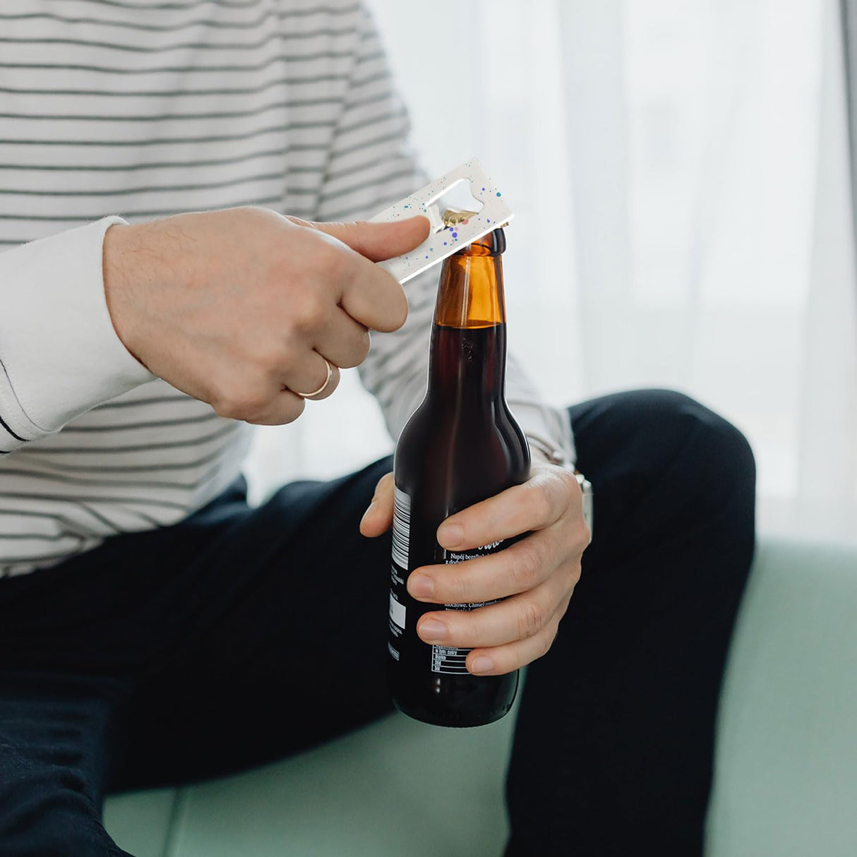 24 Pieces Sublimation Bottle Opener Blanks Credit Card Bottle Opener Metal Stainless Steel Wallet Beer Opener for Kitchen or Restaurant Personalized Sublimation Blank Products, White 2.09 x 3.35 Inch YOUKE OLA