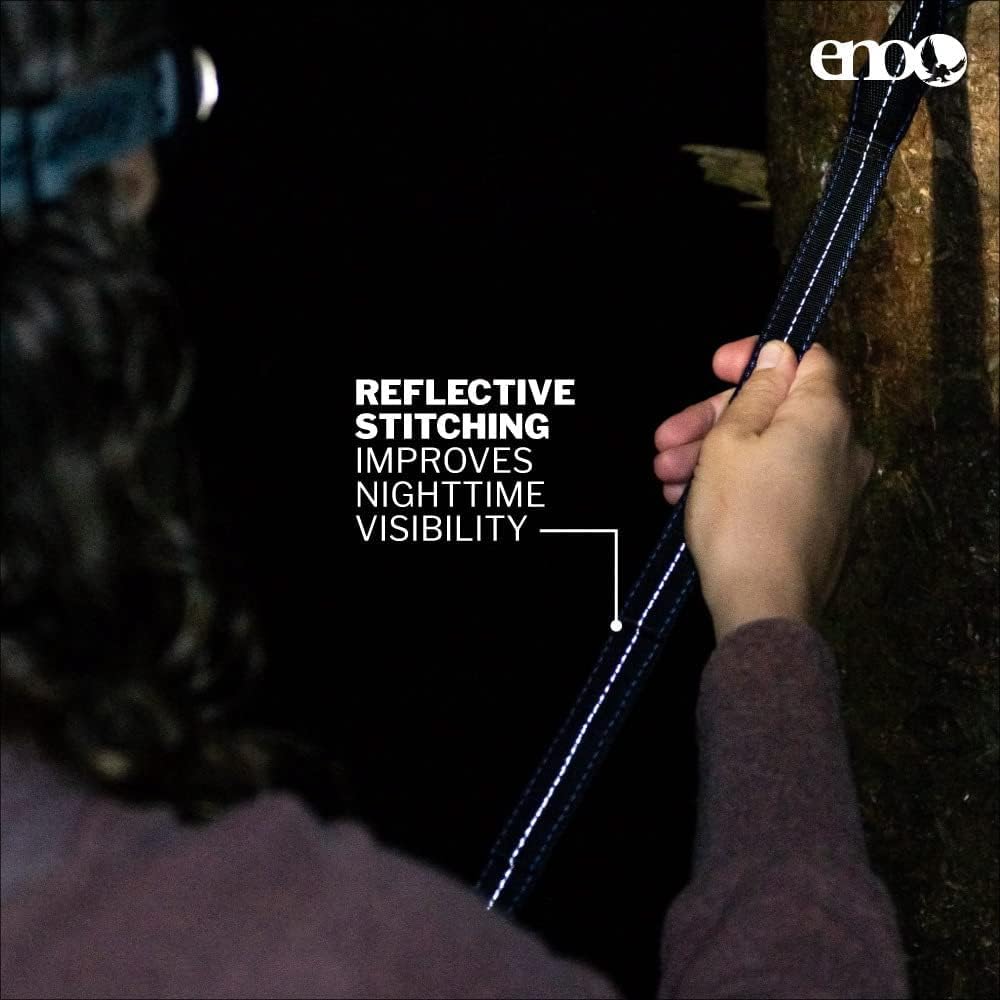 ENO Atlas XL Suspension System - Tree Strap for Hammock - Accessories for Camping, Hiking, and Backpacking - Black/Royal ENO