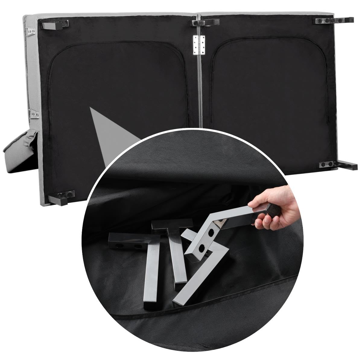 Yaheetech Sleeper Sofa Couch Bed Convertible Sofa Modern Futon Couches Sofas Bed Fold Up and Down Linen Fabric Recliner Couch for Living Room Gray Yaheetech