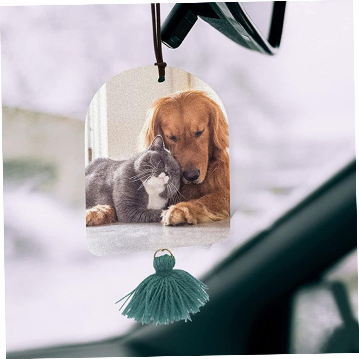 VINTORKY 1 Set Air DIY Sublimation Blanks Felt Car Sublimation Air Freshener Blank Car Air Freshener VINTORKY