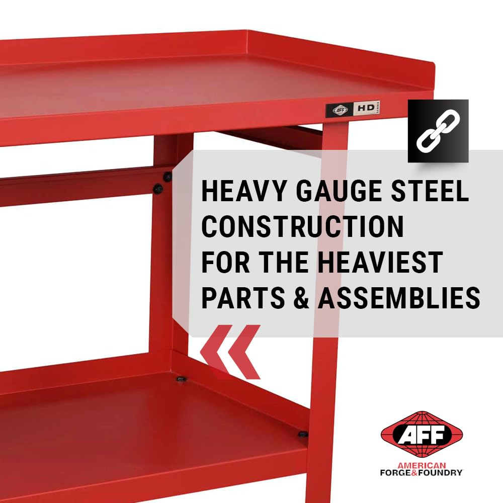 AFF Workbench - Heavy Duty Work Table with Storage Shelf - 1300 LB Capacity (Multiple Sizes available) AFF