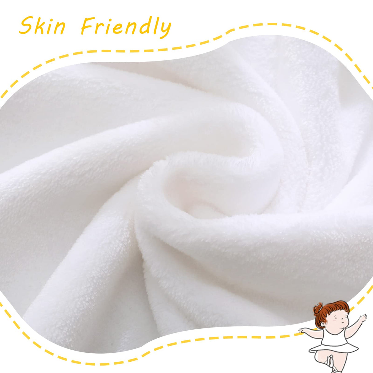 Exclusivo Mezcla Fleece Throw Blanket for Couch, Super Soft and Warm Blankets, White Throw All Season Use, Cozy, Plush, Lightweight, 40x50 Inches Exclusivo Mezcla