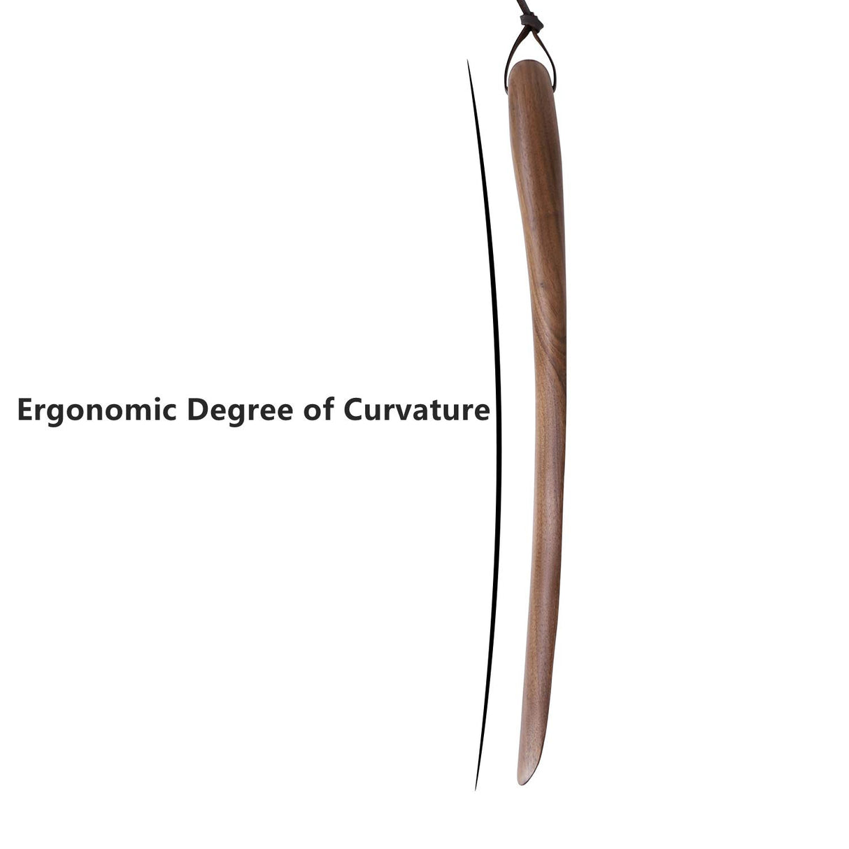 Muso Wood Shoe Horn Long Handle for Seniors,Wooden Shoehorn for Men, Women, Kids,Pregnancy(Walnut 15") muso wood