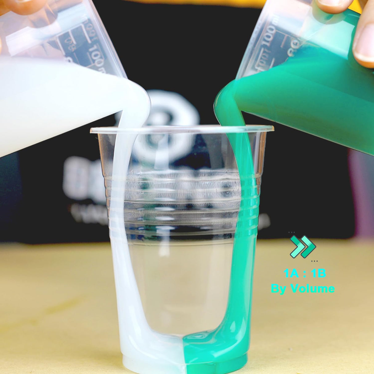 Silicone Mold Making Kit - Super Elastic Silicone for Mold Making - Platinum Mold Making Silicone 2 Gallons Kit- 1:1 Mixing Ratio - Ideal for Resin Molds, Silicone Molds, Soap Molds Jade Green BBDINO